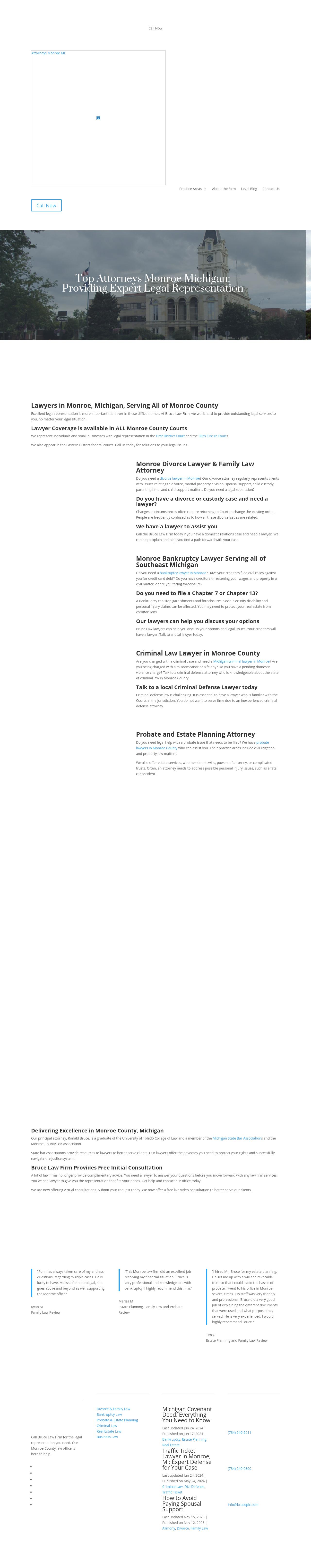 Bruce Law Firm - Monroe MI Lawyers