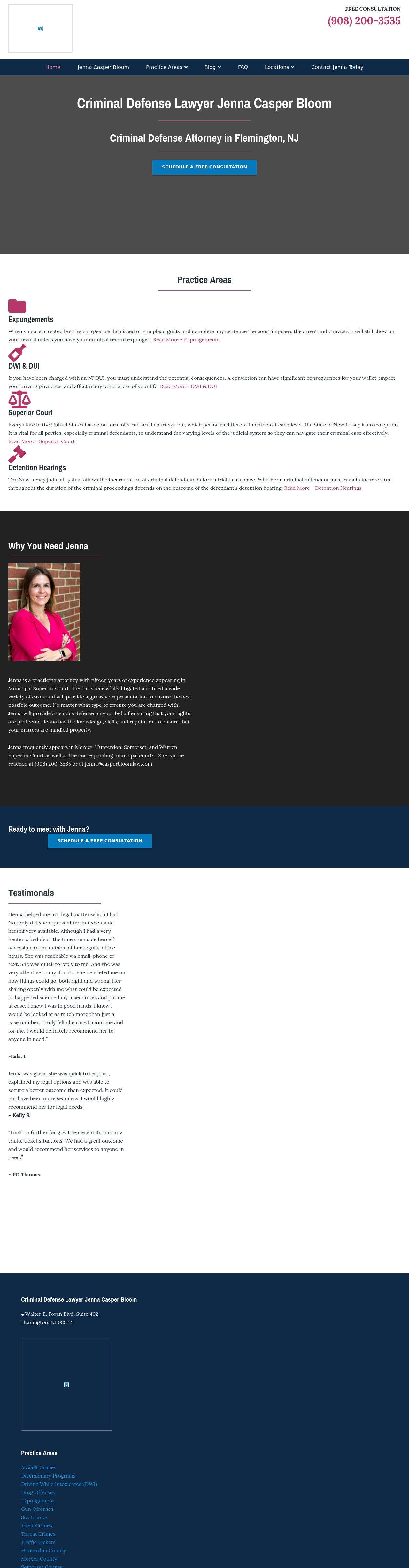 Criminal Defense Lawyer Jenna Casper Bloom - Flemington NJ Lawyers