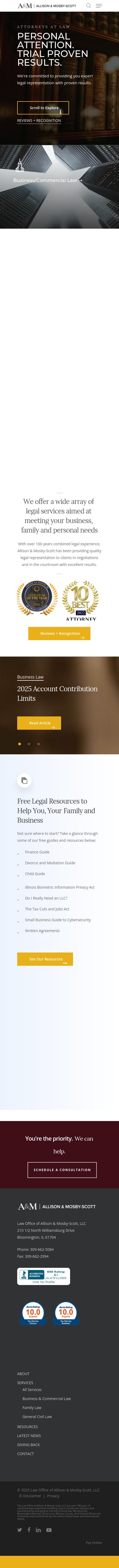 Allison & Mosby-Scott Law Office - Bloomington IL Lawyers