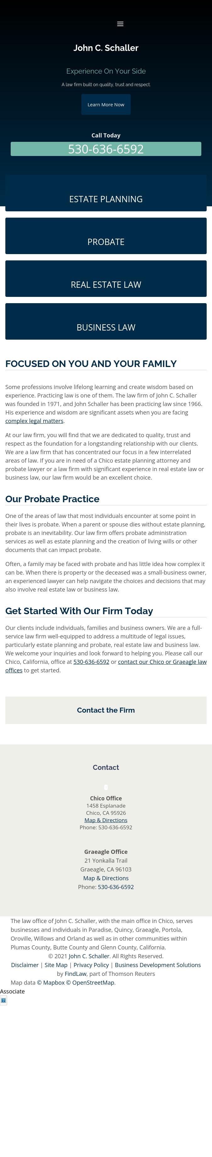 John C. Schaller - Graeagle CA Lawyers