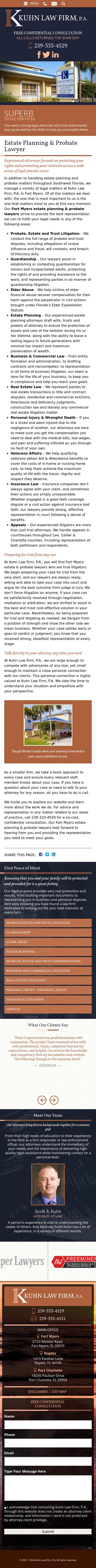 Kuhn Law Firm, P.A. - Fort Myers FL Lawyers