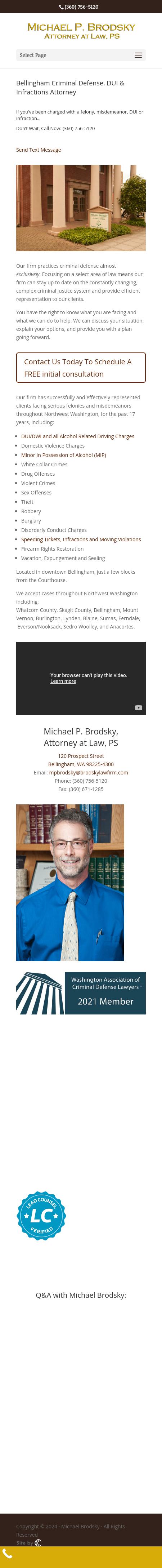 Michael P. Brodsky - Bellingham WA Lawyers