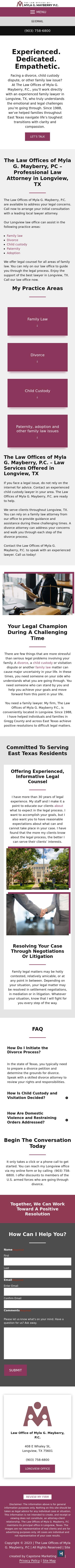 The Law Offices of Myla G. Mayberry, P.C. - Longview TX Lawyers