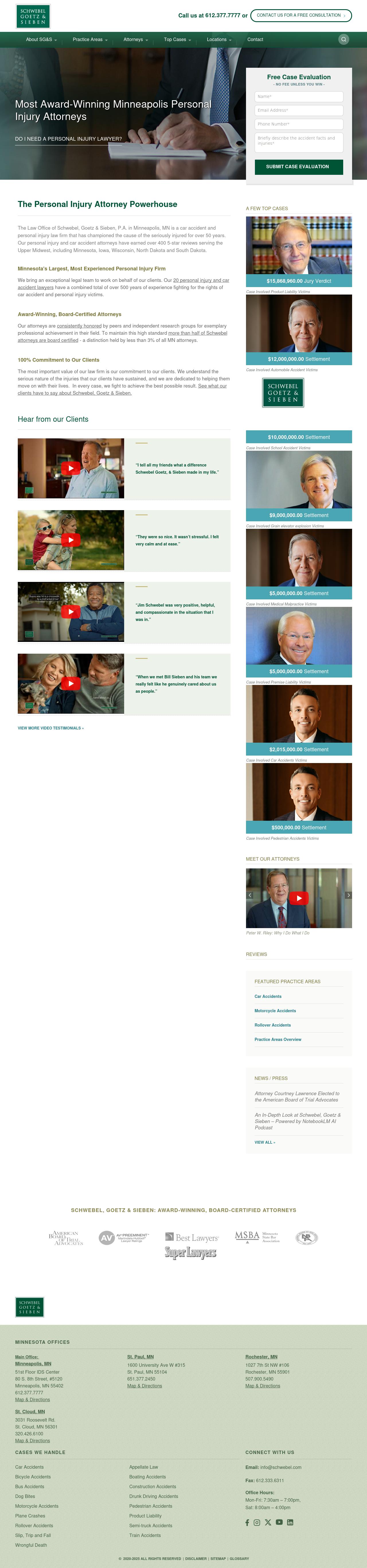 Schwebel, Goetz & Sieben, P.A. - Minneapolis MN Lawyers