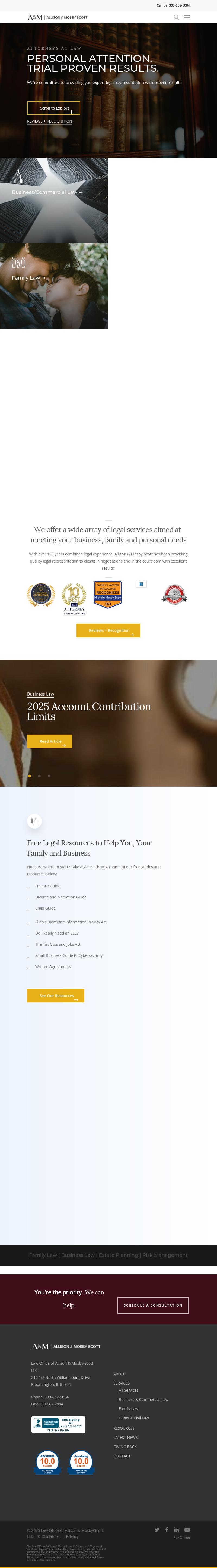 Allison & Mosby-Scott Law Office - Bloomington IL Lawyers