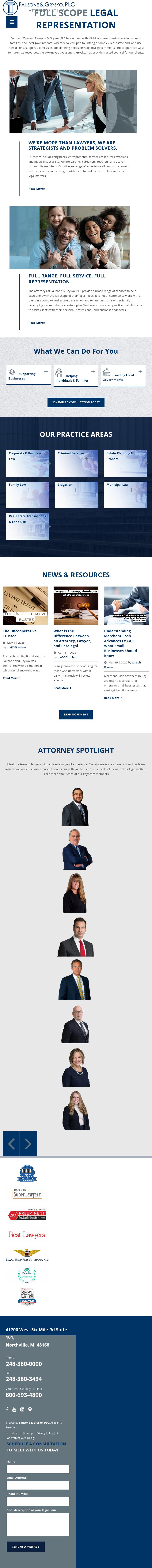 Fausone Bohn, LLP - Northville MI Lawyers