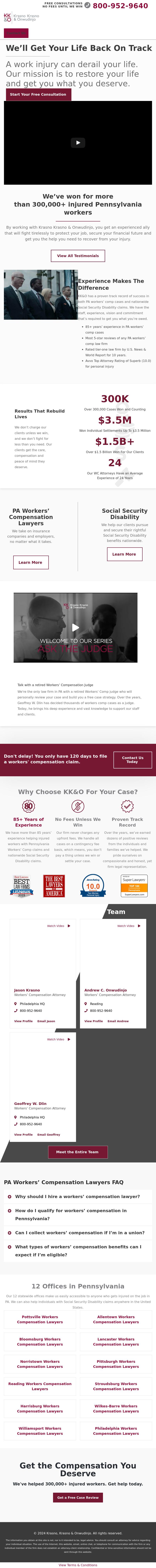 Krasno, Krasno & Onwudinjo - Williamsport  PA Lawyers