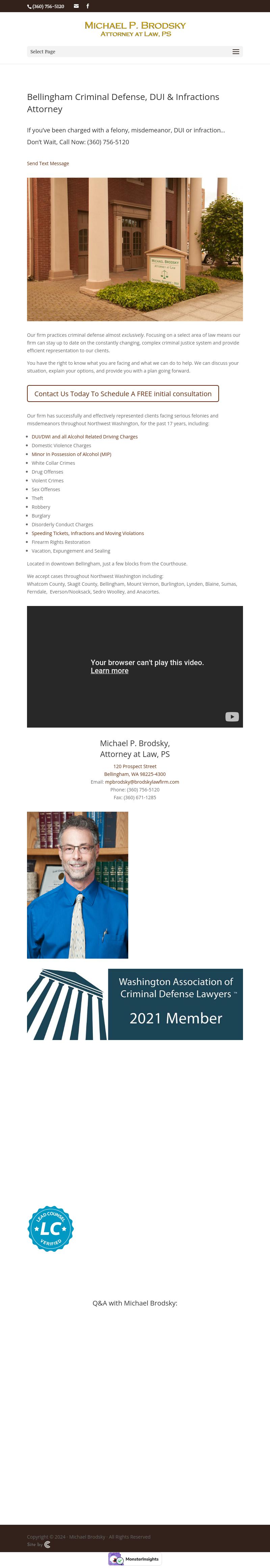 Michael P. Brodsky - Bellingham WA Lawyers