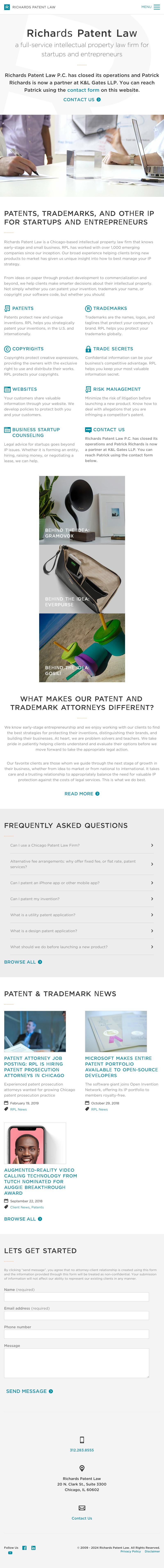 Richards Patent Law P.C. - Chicago IL Lawyers